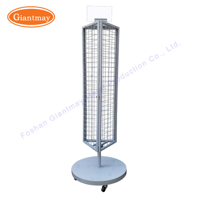 Giantmay 3 Sided Retail Metal Revolving Display Wire Rotating Shelf - China  Floor Rack and Floor Display price